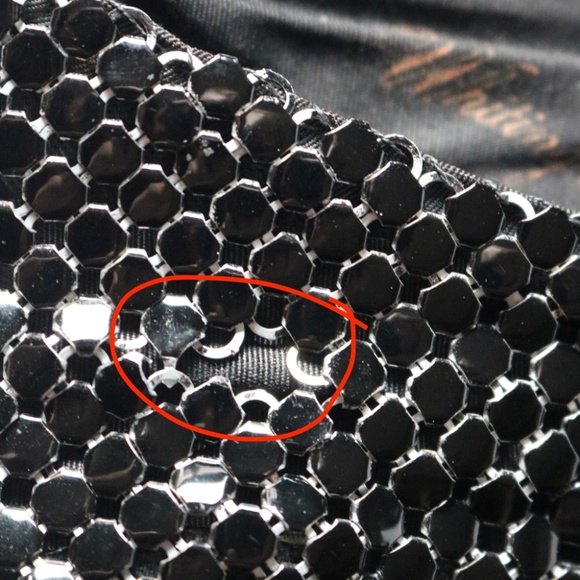 Whiting & Davis Black Mesh Clutch Shoulder Bag Purse Folder Over Tassel - Picture 14 of 14